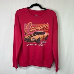🐒 Camaro, American classic bright pink sweatshirt